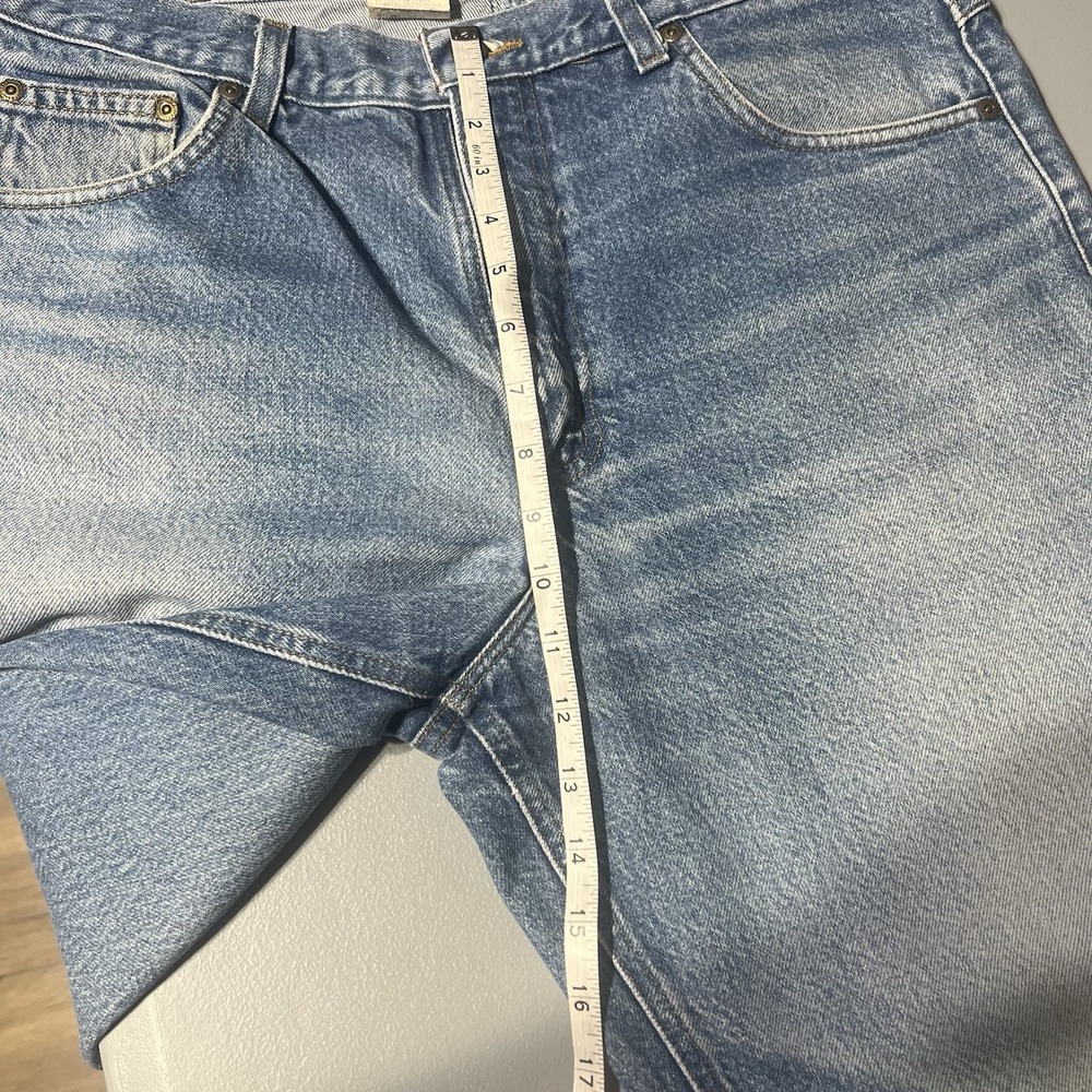 VTG Y2K‎ Carhartt B17 DST Light Washed Blue Denim Work Jeans Size 36x34 - Picture 4 of 10